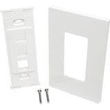 Tripp Lite by Eaton Single-Gang 3-Port Wall Plate Keystone Cat5/6 USB HDMI Dport RCA — N080-103