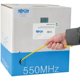 Tripp Lite Cat6 Gigabit Solid Core UTP PVC Bulk Ethernet Cable Yellow 1000 ft. (304.8 m) TAA — N222-01K-YW