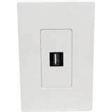 Tripp Lite by Eaton Single-Gang 1-Port Wall Plate Keystone Cat5/6 USB HDMI Dport RCA — N080-101