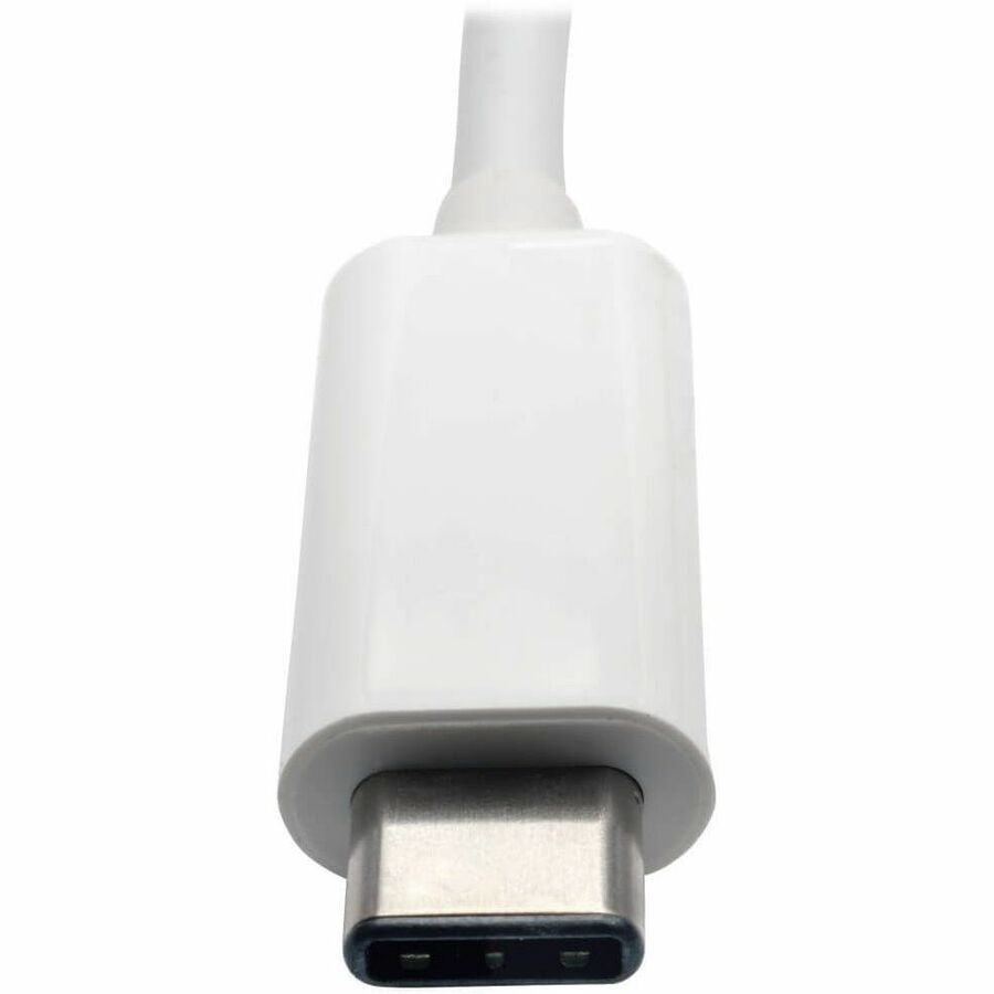 Eaton Tripp Lite Series USB-C Multiport Adapter - HDMI, USB 3.x (5Gbps) Hub Port, Gigabit Ethernet, 60W PD Charging, HDCP, White — U444-06N-HGU-C