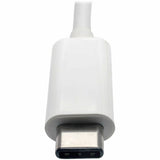 Eaton Tripp Lite Series USB-C Multiport Adapter - HDMI, USB 3.x (5Gbps) Hub Port, Gigabit Ethernet, 60W PD Charging, HDCP, White — U444-06N-HGU-C