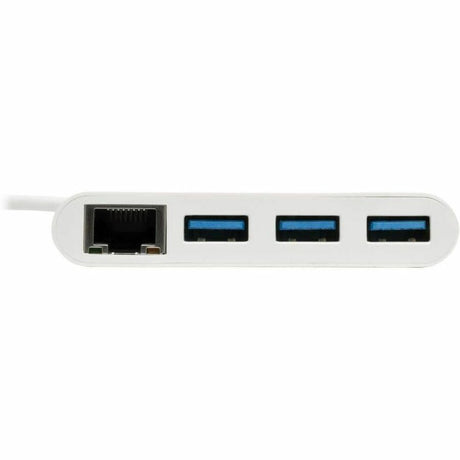 Eaton Tripp Lite Series 3-Port USB 3.x (5Gbps) Hub with LAN Port, USB-C to 3x USB-A Ports and Gigabit Ethernet, White — U460-003-3AG