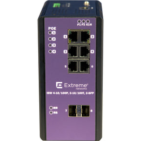 Extreme Networks ISW 4-10/100P, 2-10/100T, 2-SFP Ethernet Switch — 16801