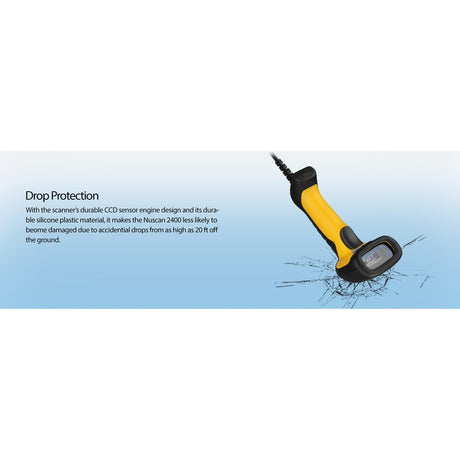 Adesso NuScan 2400U Waterproof Handheld CCD Barcode Scanner — NUSCAN 2400U