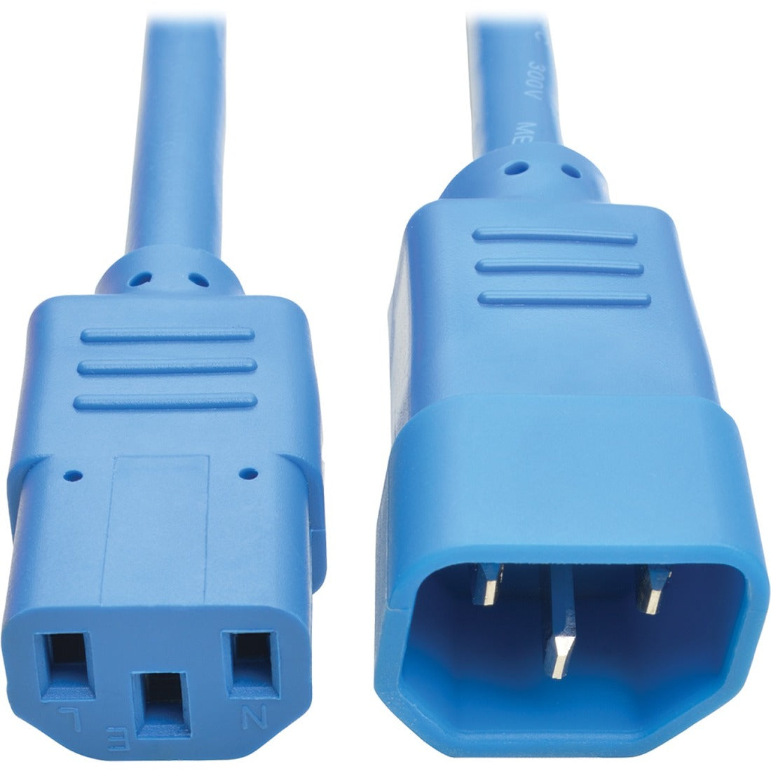 Eaton Tripp Lite Series PDU Power Cord, C13 to C14 - 10A, 250V, 18 AWG, 3 ft. (0.91 m), Blue — P004-003-ABL
