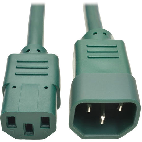 Eaton Tripp Lite Series Heavy-Duty PDU Power Cord, C13 to C14 - 15A, 250V, 14 AWG, 6 ft. (1.83 m), Green — P005-006-AGN