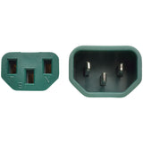 Eaton Tripp Lite Series Heavy-Duty PDU Power Cord, C13 to C14 - 15A, 250V, 14 AWG, 6 ft. (1.83 m), Green — P005-006-AGN