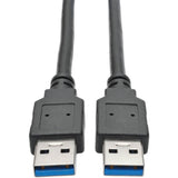 Eaton Tripp Lite Series USB 3.0 SuperSpeed A/A Cable (M/M), Black, 3 ft. (0.91 m) — U320-003-BK