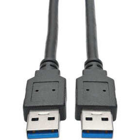 Eaton Tripp Lite Series USB 3.0 SuperSpeed A/A Cable (M/M), Black, 3 ft. (0.91 m) — U320-003-BK