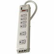 Belkin 6 Outlet Metal Surge Protector with 6ft Power Cord -1240 Joules - Beige — F9H620-06-MTL