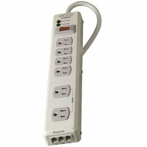 Belkin 6 Outlet Metal Surge Protector with 6ft Power Cord -1240 Joules - Beige — F9H620-06-MTL