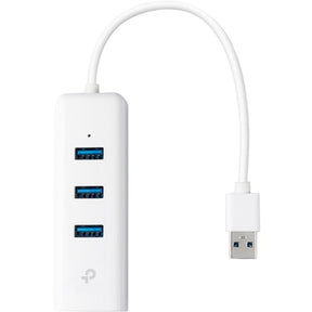 TP-Link (UE330) - USB 3.0 to Ethernet Adapter, Portable 3-port USB Hub with 1 Gigabit — UE330