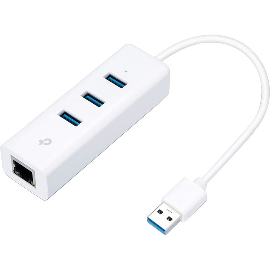 TP-Link (UE330) - USB 3.0 to Ethernet Adapter, Portable 3-port USB Hub with 1 Gigabit — UE330