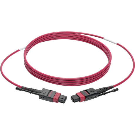 Eaton Tripp Lite Series 100G MTP/MPO Multimode OM4 Plenum-Rated Fiber Optic Cable (F/F), 12 Fiber, 40/100GBASE-SR4, Push/Pull Tabs, Magenta, 2 m — N845-02M-12-MG