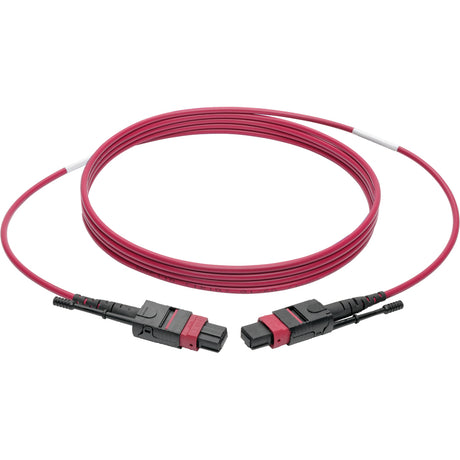 Eaton Tripp Lite Series 100G MTP/MPO Multimode OM4 Plenum-Rated Fiber Optic Cable (F/F), 12 Fiber, 40/100GBASE-SR4, Push/Pull Tabs, Magenta, 3 m — N845-03M-12-MG