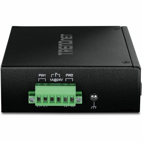 TRENDnet 6-Port Hardened Industrial Gigabit 10/100/1000 Mbps Ultra PoE DIN-Rail Switch; UPoE; IP30; DIN-Rail & Wall Mounts Included; Lifetime Protection; TI-UPG62