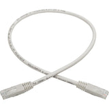 Eaton Tripp Lite Series Cat6 Gigabit Molded (UTP) Ethernet Cable (RJ45 M/M), PoE, White, 2 ft. (0.61 m) — N200-002-WH