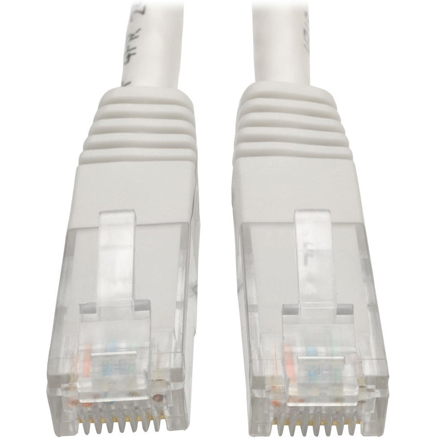 Eaton Tripp Lite Series Cat6 Gigabit Molded (UTP) Ethernet Cable (RJ45 M/M), PoE, White, 15 ft. (4.57 m) — N200-015-WH