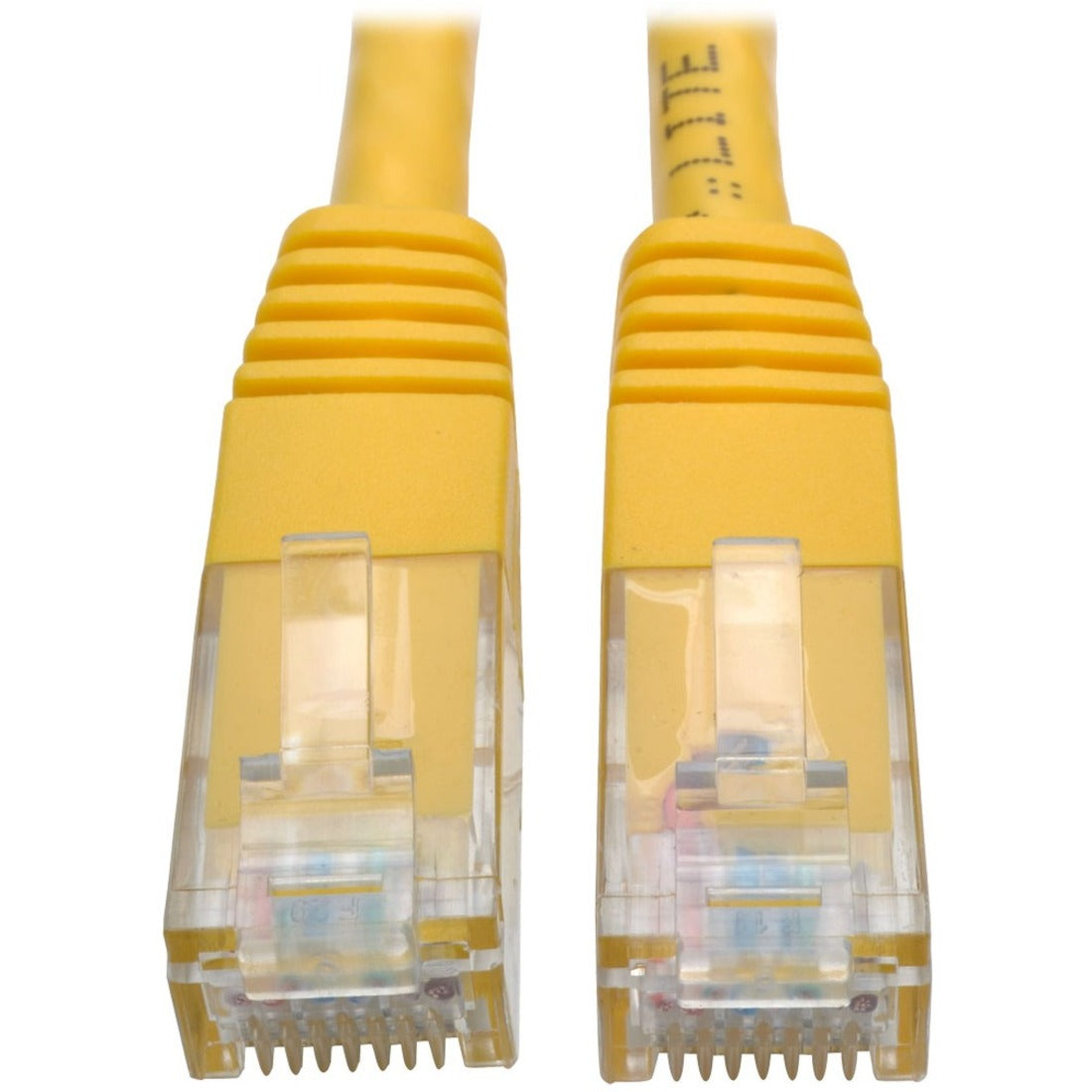 Eaton Tripp Lite Series Cat6 Gigabit Molded (UTP) Ethernet Cable (RJ45 M/M), PoE, Yellow, 2 ft. (0.61 m) — N200-002-YW