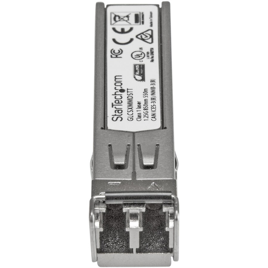 StarTech.com Cisco GLC-SX-MMD Compatible SFP Module - 1000BASE-SX - 1GE Gigabit Ethernet SFP 1GbE Multimode Fiber MMF Optic Transceiver — GLCSXMMDSTT