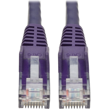 Eaton Tripp Lite Series Cat6 Gigabit Snagless Molded (UTP) Ethernet Cable (RJ45 M/M), PoE, Purple, 2 ft. (0.61 m) — N201-002-PU