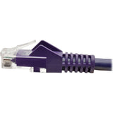 Eaton Tripp Lite Series Cat6 Gigabit Snagless Molded (UTP) Ethernet Cable (RJ45 M/M), PoE, Purple, 2 ft. (0.61 m) — N201-002-PU
