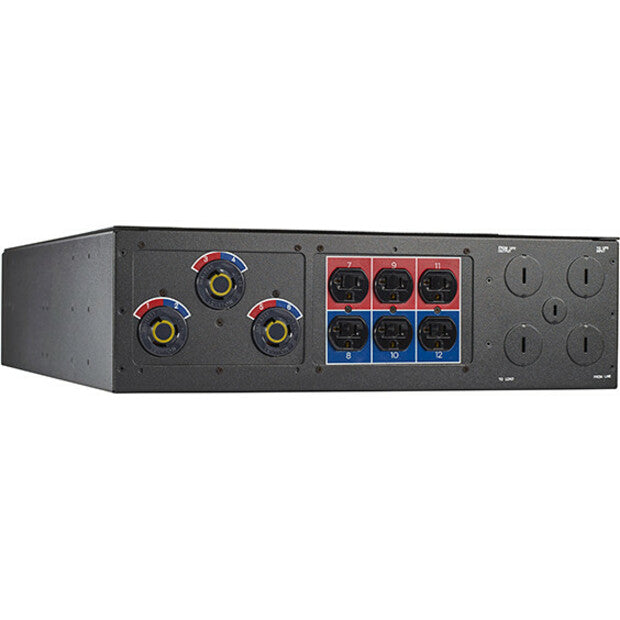 Eaton BPM Bypass Power Module, Wall-mount or rackmount, 3U, Black, Yes, Split-phase (L1, L2, N, G), 9PXM, 9170+, 9155, 9PXSP 8-10K, 1, HW (50-125A), 6) 5-20R, (3) L6-30R — BPM125ER