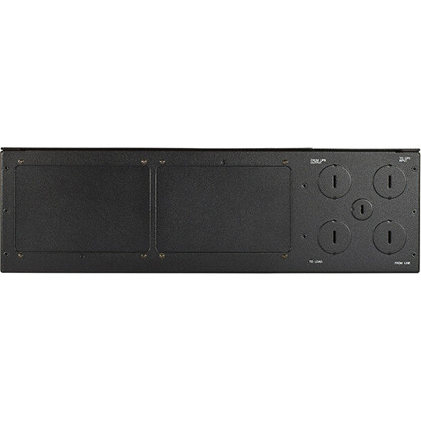 Eaton BPM Bypass Power Module, Wall-mount or rackmount, 3U, Black, Yes, Split-phase (L1, L2, N, G), 9PXM, 9170+, 9155, 9PXSP 8-10K, 1, HW (50-125A), 6) 5-20R, (3) L6-30R — BPM125ER