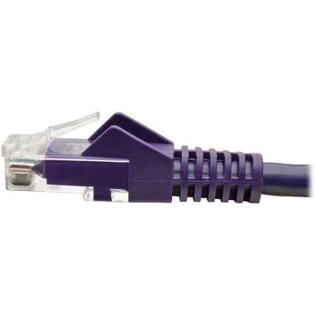 Eaton Tripp Lite Series Cat6 Gigabit Snagless Molded (UTP) Ethernet Cable (RJ45 M/M), PoE, Purple, 1 ft. (0.31 m) — N201-001-PU