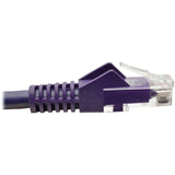 Eaton Tripp Lite Series Cat6 Gigabit Snagless Molded (UTP) Ethernet Cable (RJ45 M/M), PoE, Purple, 1 ft. (0.31 m) — N201-001-PU