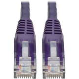 Eaton Tripp Lite Series Cat6 Gigabit Snagless Molded (UTP) Ethernet Cable (RJ45 M/M), PoE, Purple, 6 ft. (1.83 m) — N201-006-PU