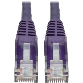 Eaton Tripp Lite Series Cat6 Gigabit Snagless Molded (UTP) Ethernet Cable (RJ45 M/M), PoE, Purple, 6 ft. (1.83 m) — N201-006-PU