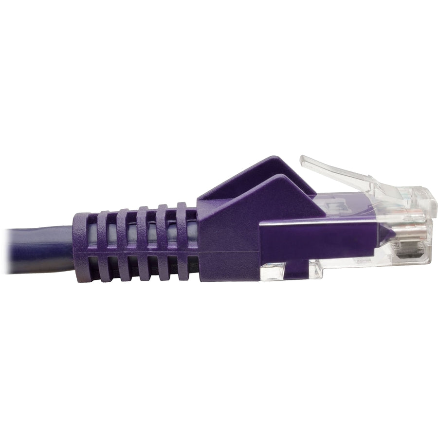 Eaton Tripp Lite Series Cat6 Gigabit Snagless Molded (UTP) Ethernet Cable (RJ45 M/M), PoE, Purple, 6 ft. (1.83 m) — N201-006-PU