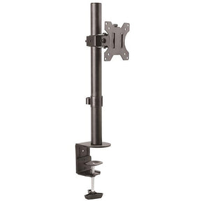 StarTech.com Single Monitor Desk Mount, Adjustable Monitor VESA Mount 34" (17.6lb/8kg) Display, Ergonomic Pole Mount Arm, C-Clamp/Grommet — ARMPIVOTV2