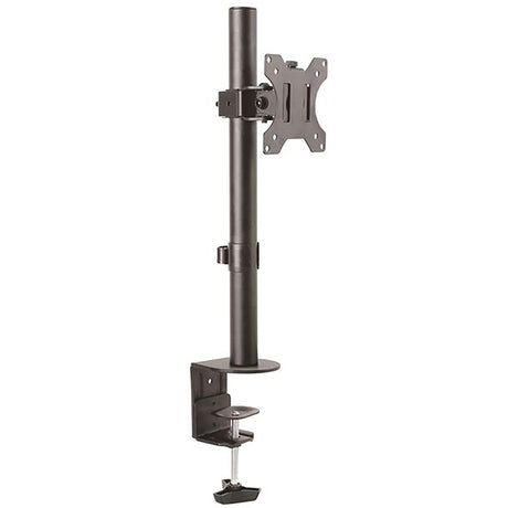 StarTech.com Single Monitor Desk Mount, Adjustable Monitor VESA Mount 34" (17.6lb/8kg) Display, Ergonomic Pole Mount Arm, C-Clamp/Grommet — ARMPIVOTV2