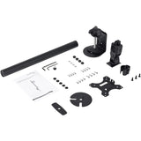 StarTech.com Single Monitor Desk Mount, Adjustable Monitor VESA Mount 34" (17.6lb/8kg) Display, Ergonomic Pole Mount Arm, C-Clamp/Grommet — ARMPIVOTV2