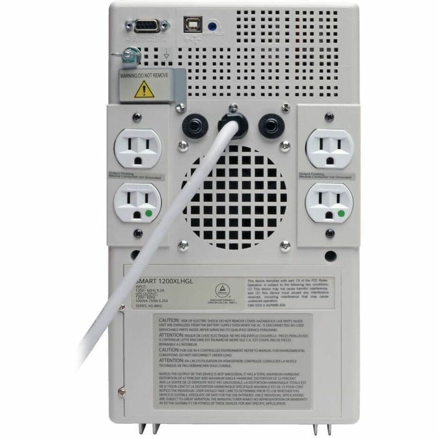 Tripp Lite by Eaton UPS SmartPro 120V 1kVA 750W Medical-Grade Line-Interactive Tower UPS with 4 Outlets Full Isolation USB Lithium Battery — SMART1200XLHGL