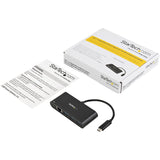 StarTech.com USB-C to Ethernet Adapter with 3-Port USB 3.0 Hub and Power Delivery - USB-C GbE Network Adapter + USB Hub w/ 3 USB-A Ports — US1GC303APD