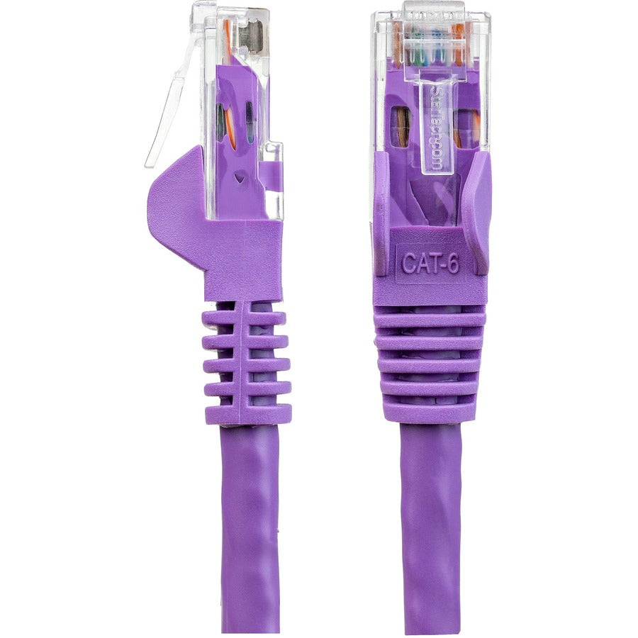 StarTech.com 1ft CAT6 Ethernet Cable - Purple Snagless Gigabit - 100W PoE UTP 650MHz Category 6 Patch Cord UL Certified Wiring/TIA — N6PATCH1PL