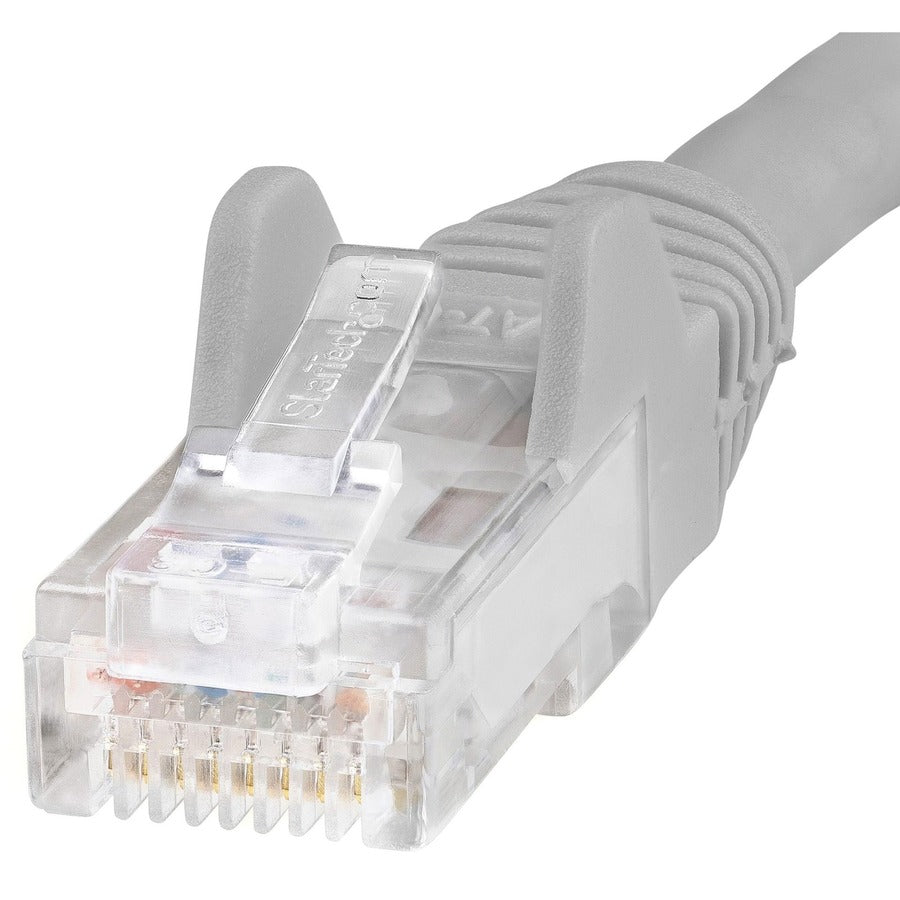 StarTech.com 6in CAT6 Ethernet Cable - Gray Snagless Gigabit - 100W PoE UTP 650MHz Category 6 Patch Cord UL Certified Wiring/TIA — N6PATCH6INGR
