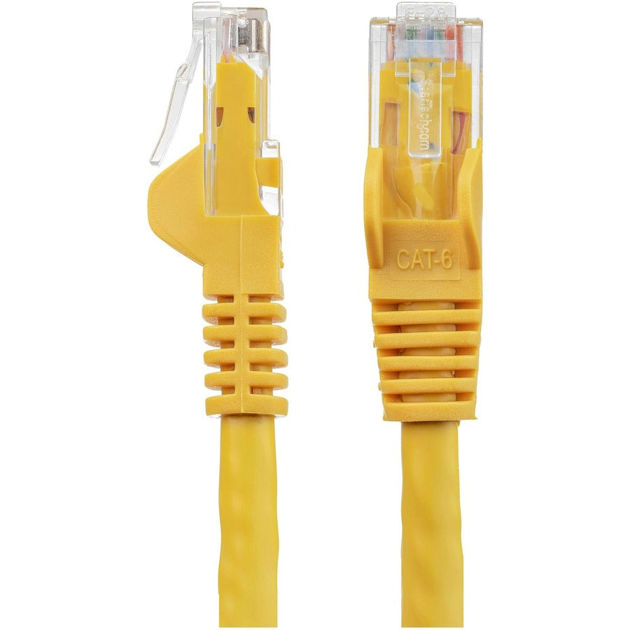 StarTech.com 6ft CAT6 Ethernet Cable - Yellow Snagless Gigabit - 100W PoE UTP 650MHz Category 6 Patch Cord UL Certified Wiring/TIA — N6PATCH6YL