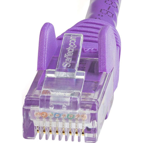 StarTech.com 6in CAT6 Ethernet Cable - Purple Snagless Gigabit - 100W PoE UTP 650MHz Category 6 Patch Cord UL Certified Wiring/TIA — N6PATCH6INPL