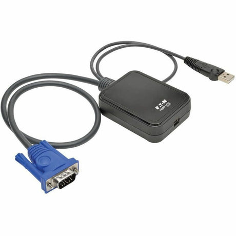 Eaton Tripp Lite Series KVM Console to USB 2.0 Portable Laptop Crash Cart Adapter with File Transfer and Video Capture, 1920 x 1200 @ 60 Hz, TAA — B032-VU1