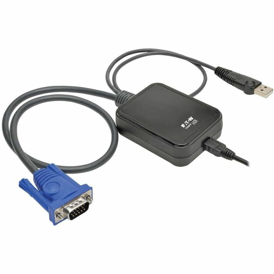 Eaton Tripp Lite Series KVM Console to USB 2.0 Portable Laptop Crash Cart Adapter with File Transfer and Video Capture, 1920 x 1200 @ 60 Hz, TAA — B032-VU1