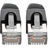 Eaton Tripp Lite Series Cat6a 10G Snagless Shielded STP Ethernet Cable (RJ45 M/M), PoE, Black, 1 ft. (0.31 m) — N262-001-BK