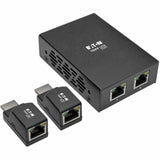 Tripp Lite by Eaton 2-Port HDMI over Cat5/6 Extender Kit, Box-Style Transmitter, 2 Mini Receivers, PoC, Up to 100 ft. (30 m), TAA — B126-2P2M-POC