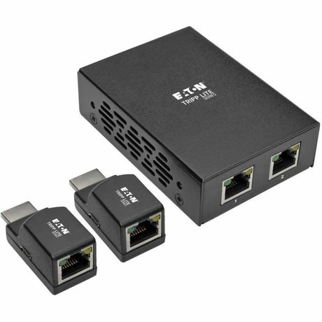 Tripp Lite by Eaton 2-Port HDMI over Cat5/6 Extender Kit, Box-Style Transmitter, 2 Mini Receivers, PoC, Up to 100 ft. (30 m), TAA — B126-2P2M-POC
