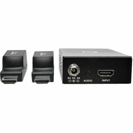 Tripp Lite by Eaton 2-Port HDMI over Cat5/6 Extender Kit, Box-Style Transmitter, 2 Mini Receivers, PoC, Up to 100 ft. (30 m), TAA — B126-2P2M-POC