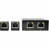 Tripp Lite by Eaton 2-Port HDMI over Cat5/6 Extender Kit, Box-Style Transmitter, 2 Mini Receivers, PoC, Up to 100 ft. (30 m), TAA — B126-2P2M-POC