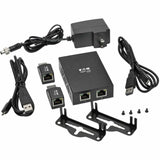 Tripp Lite by Eaton 2-Port HDMI over Cat5/6 Extender Kit, Box-Style Transmitter, 2 Mini Receivers, PoC, Up to 100 ft. (30 m), TAA — B126-2P2M-POC